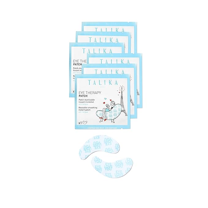 Talika Eye Therapy Patch - Instant Smoothing Patches - Mask For Dark Circles Puffiness & Tired Eyes - 6 Refills Reusable Under Eye Patches for Adults Skincare Eye Treatment
