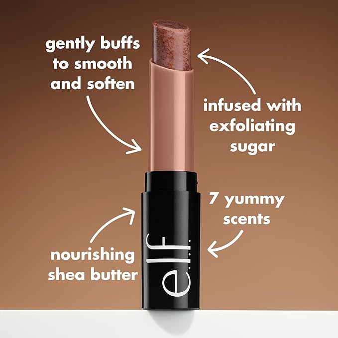 e.l.f. Lip Exfoliator, Moisturizing Scented Lip Scrub For Exfoliating & Smoothing Lips, Infused With Jojoba Oil, Vegan & Cruelty-free, Coconut