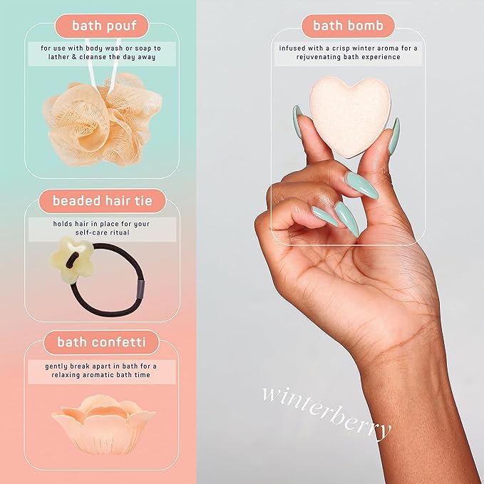 SpaLife Holiday 12-Day Beauty Advent Calendar – Travel-Friendly Skincare – Gift Set – 12 Days of Self-Care Spa Set – Body Care Skin Care – SpaLife Holiday Stocking Stuffer