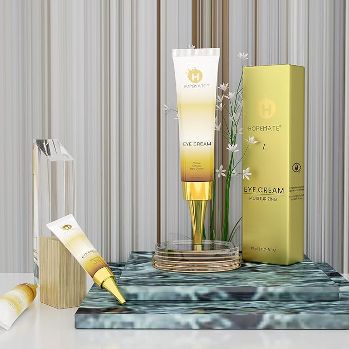 Eye Cream for Dark Circles, Puffiness, and Wrinkles, Improves and Firms eye Skin for Youthful, Refreshed Eyes-Pure Natural Material Extraction