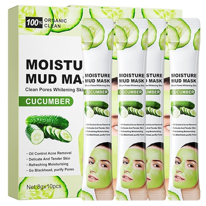 10X Collagen Anti-Aging Sleep Mask โ Active Protein Technology โ Intensive Hydration, Reduces Sagging & Dullness, Skin Care, Smooth & Whitilight, Cruelty-free (10PCS-Mud Mask-Cucumber)