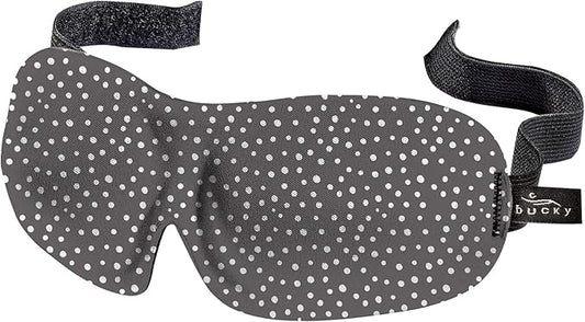 Bucky 40 Blinks No Pressure Eye Mask for Travel & Sleep, Granite Dots, One Size