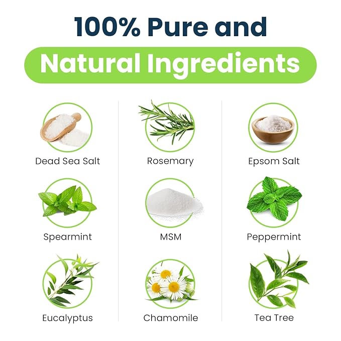 Tea Tree Foot Soak, Callus Remover Gel - Extra Strength Callus Remover Gel & Foot Soak With Epsom Salts For Calluses, Dry Cracked Heels, Toenail Fungus & Odor - Pedicure for Tired Feet