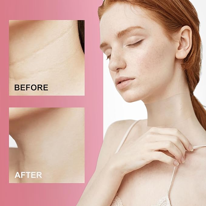 Reusable Wrinkle Patches 3 Pack - Silicone Fusion Treatment Forehead Patches for Brow Lift, Wrinkle Smoothers, Reduce Frown Lines & Face Lift (Neck)