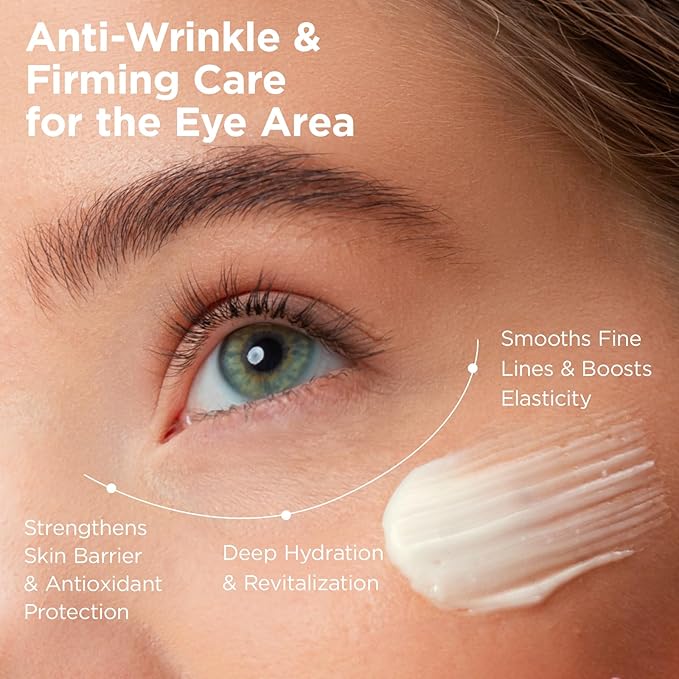 MOMOHOO Retinol Caffeine Under Eye Cream – Anti-Aging Eye Cream with Soluble Collagen for Puffiness, Wrinkles, and Under-Eye Bags, Hydrating & Soothing Formula for Women (0.68 fl. oz)