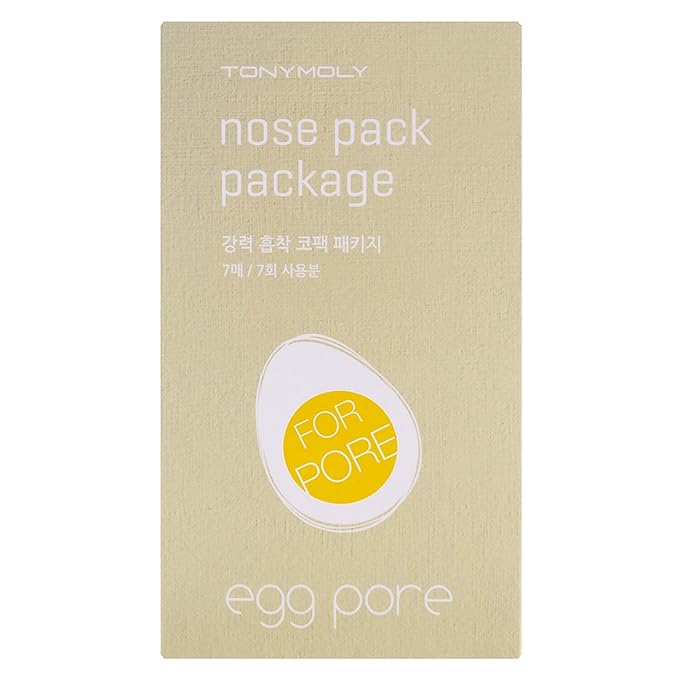 TONYMOLY Egg Pore Nose Strips for Pores, Blackhead Remover Strips, Deep Cleansing Korean Skin Care, 7 pk