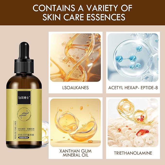 2PC Anti Wrinkle Firming Serum, Wrinkle Lifting and Firming Essence, Firm and Plump Face Serum, Anti-Aging Essence, Reduce Fine Lines Firms Skin, Hydrate & Moisturize for All Skin Types