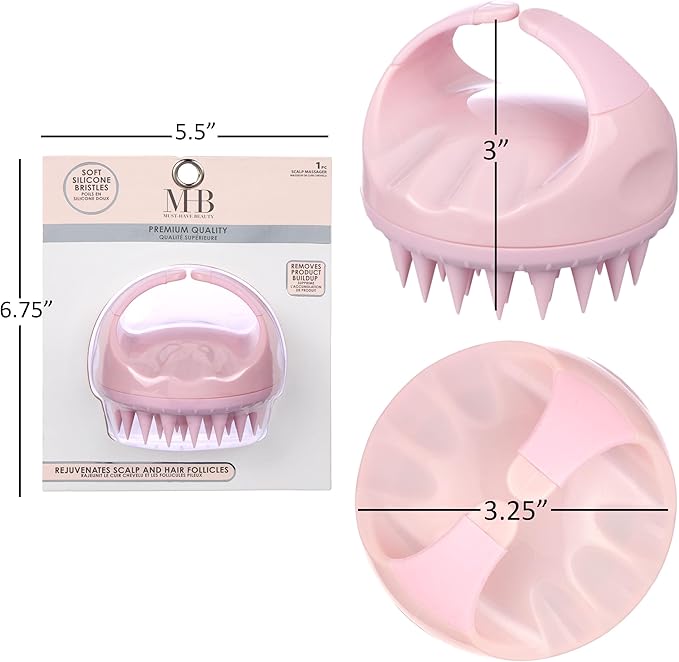 EXPRESSIONS Scalp Massager – 1pc Scalp Massage Tool to Rejuvenate Scalp & Hair Follicles, Ergonomic Design Silicone Scalp Scrubber for Everyday Scalp Care