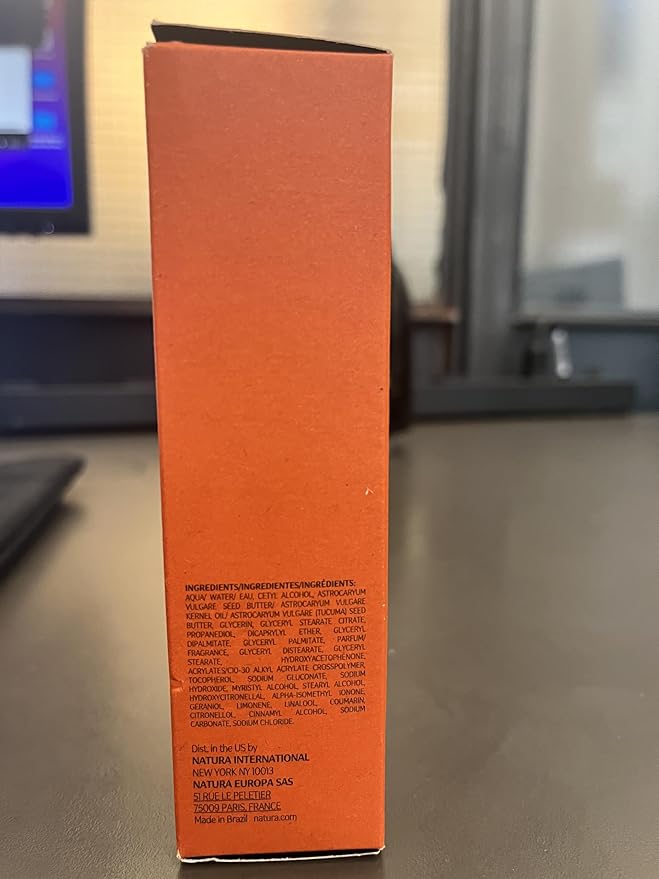 natura - Ekos Tukumã Hand Cream - Moisturize & Improve Skin Texture - Boost Natural Hyaluronic Acid - Anti-Signs - Vegan Skin Care - 2.6 oz (75g)