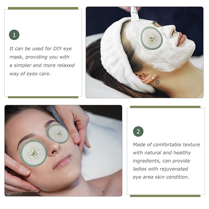 100pcs Spa Cooling Eye Pads Moisturizing Eye Masks Eye Sheet Non Woven Eye Care Patches for Skincare Spa Wrap Moisture Retention