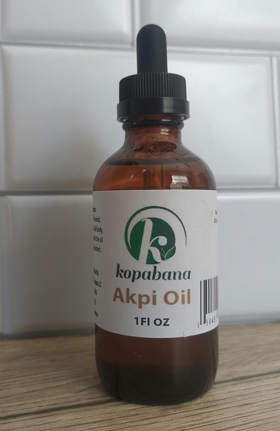 Akpi Oil | Ndjansan | Ricinodendron heudelotii |Cold Pressed | Organic| Extra Virgin | Massage Oil 1oz