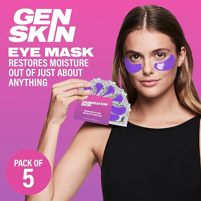 Eye Patches for Dark Circles and Puffiness, Under Eye Mask with Hyaluronic Acid and Kakadu Plum, Vegan and Cruelty-Free Under Eye Patches, Kakadu Plum Eye Masks, 5-Pack