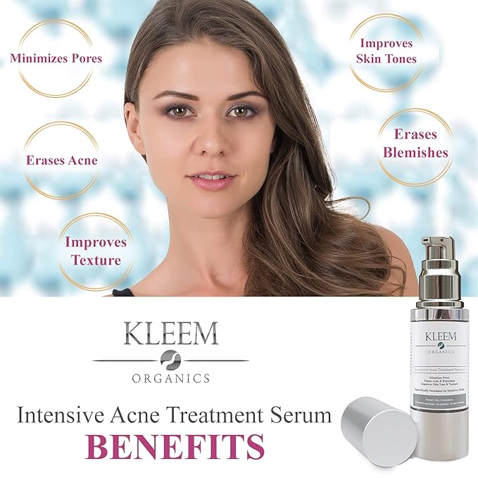 Best Acne Treatment for Face with Vitamin C for Men & Women. Use Acne Spot Treatment for Face for a Clear & Fresh Skin without Breakouts, Redness, Blemishes or Acne Scars. Results in 4 Weeks - 1 Fl Oz