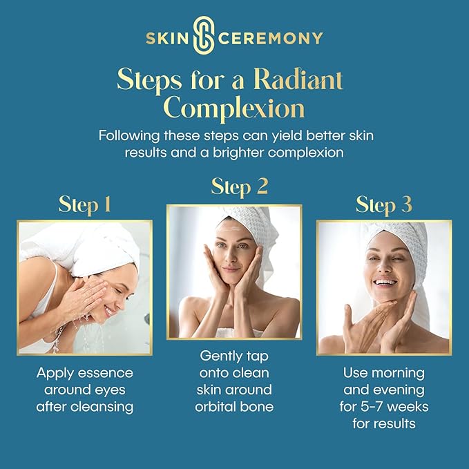 Hyaluronic Acid & Collagen De-Puffing Eye Cream - Reduces Under Eye Bags & Dark Circles, Hydrates - Dermatologist Tested, Korean Skin Care for All Skin Types - 1.0 Fl. Oz