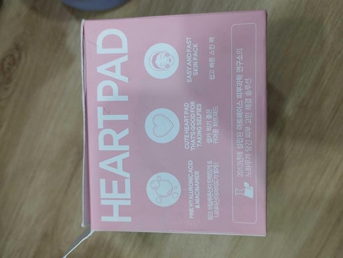 TENZERO Pink Hyaluronic Acid Niacinamide Serum Heart Pad 50ea, Hydrating & Brightening Glowing Face Toner Pads, Korean Facial Radiance Pads, Dry Skin, 150g