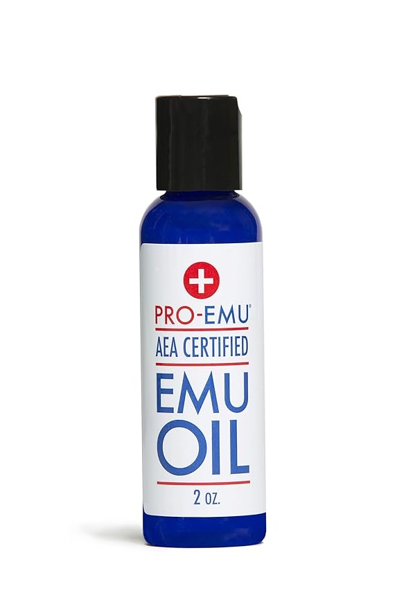 OIL (2 oz) All Natural Emu Oil - AEA Certified - Made In USA - Best All Natural Oil for Face, Skin, Hair and Nails.
