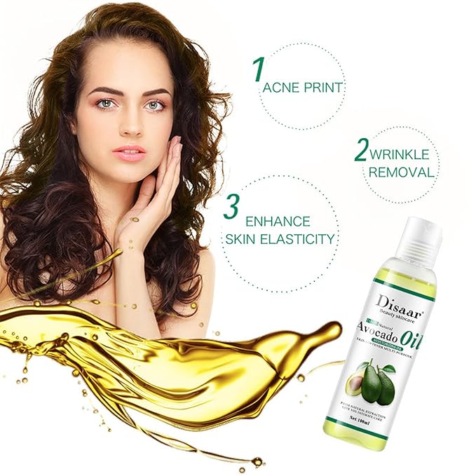 Natural Softening Multi-Purpose Moisturizing Mineral Oil Relive Dry Skin 100ml/3.38fl.oz (Avocado Oil)