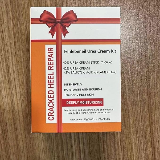 Urea Cream 40%,Urea Cream 42% Plus 2% Salicylic Acid Maximum Strength For Feet,Foot Cream for Dry Cracked Heels Feet Knees Elbows Hand,Travel and Home Foot Care Kit,Foot Heel,Gift Pack