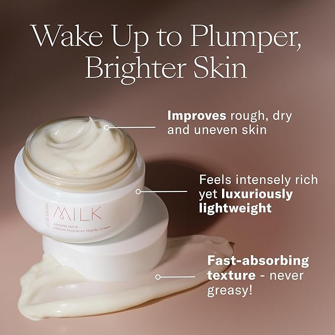 Josie Maran Anti Aging Skincare Set - Includes Triple Hydroxy Gentle Face Exfoliant, Argan Milk Serum, Intensive Hydration Nightly Face Cream & 100% Pure Argan Oil (4 Count)