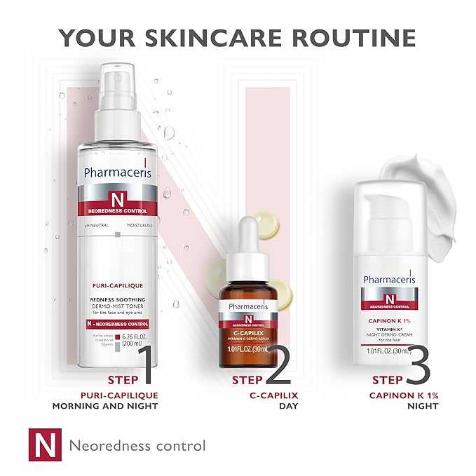 C-CAPILIX Vitamin C Dermo-Serum with 1200 mg Vitamin C & Avocado Oil, Helps to Brighten Skin Tone, for Sensitive, Aging and Redness-Prone Skin, 1.01 fl oz