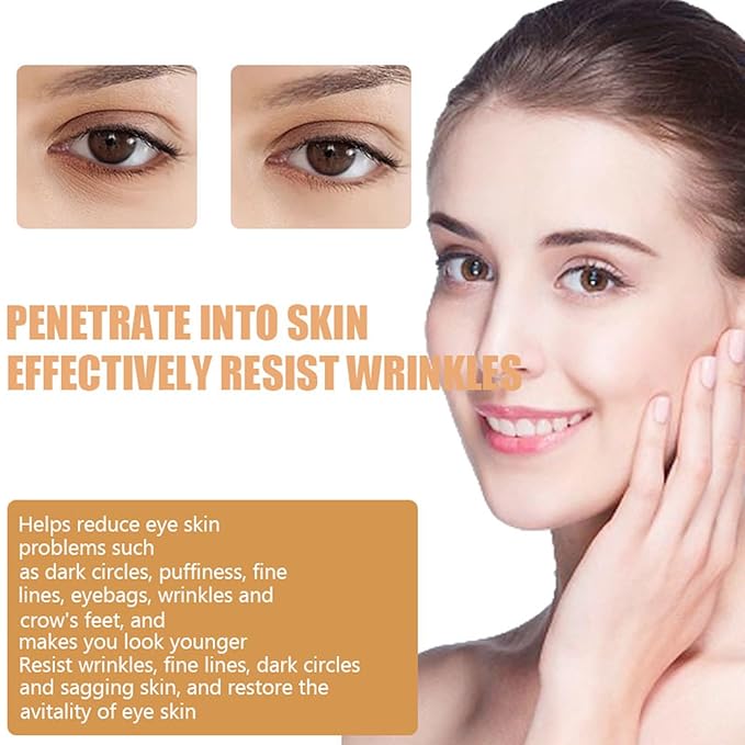 Anti-Aging Eye Cream Revitalizing Under Carrot Eye Cream with Vitamin E and B5 for Puffiness Dark Circles Fine Lines Moisturizing Firming Eye Cream,1.7 FL Oz