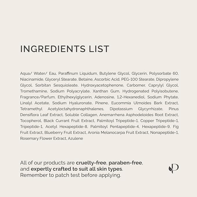 PLANTIFIQUE Korean Vitamin C Face Massage Serum โ Hydrating Anti-Aging Collagen & Peptides Formula โ Perfect for Gua Sha Facial Massage & Even Skin Tone Glow