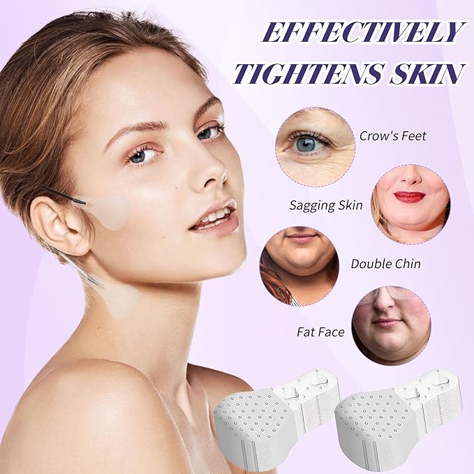 120 Pcs Facelift Tape for Face Invisible, Breathable Lift Neck Lifting Facial with String for Women Eyes Neck Skin Tightening Hiding Double Chin