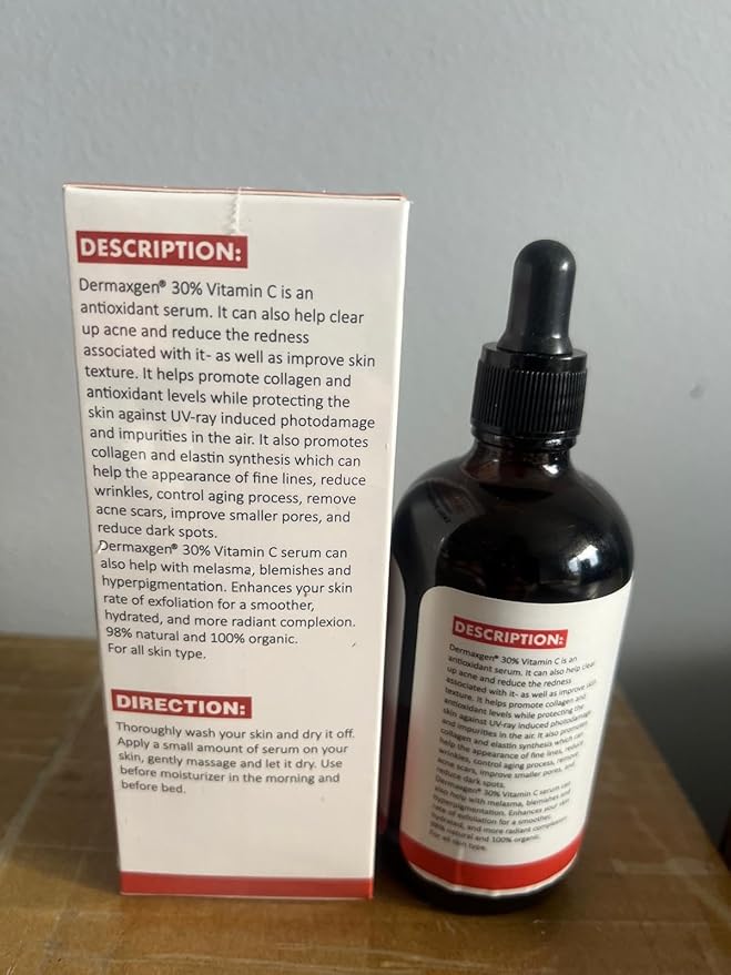 30% Vitamin C Face Serum with Hyaluronic Acid & Vitamin E – Natural Hydrating & Rejuvenating Serum for All Skin Types (4 FL OZ)