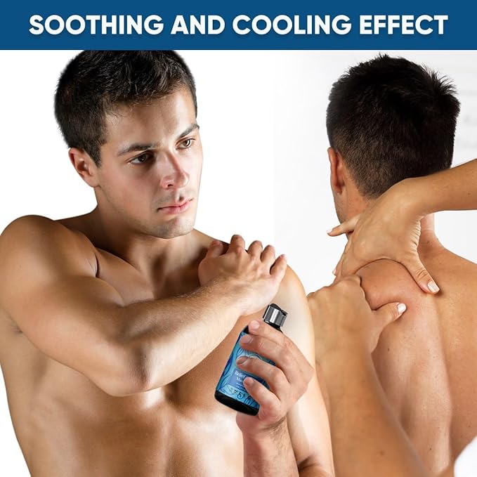 8 oz - Relief & Relax Sore Muscle Massage Oil with 100% Pure Arnica, Lavender & Rosemary Oils - Soothes Muscles & Joint with Relaxing Massage Oil for Massage Therapy