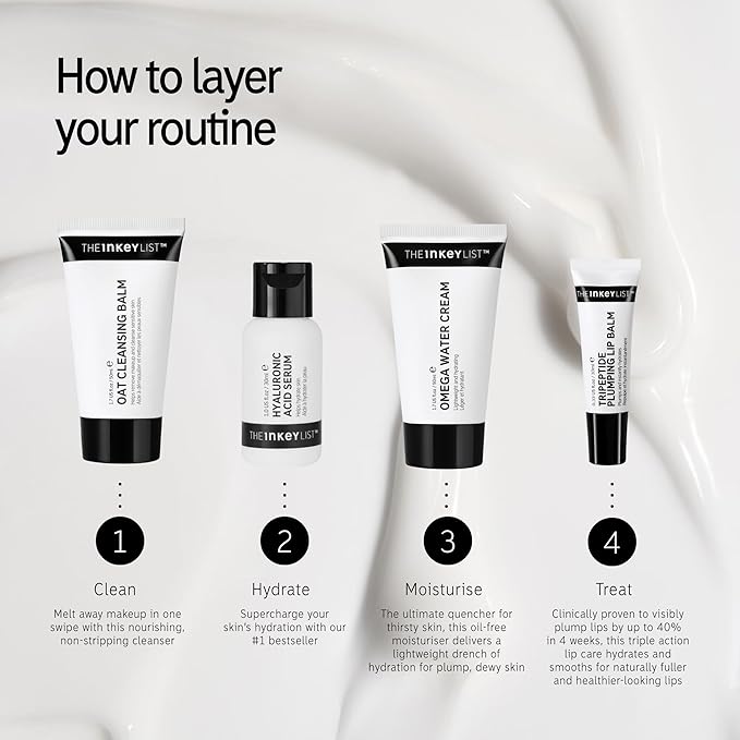 The INKEY List Hydration Edit Skincare Set, Hydrating Skin Care, Combats Dry Skin, Vegan Friendly, Suitable For All Skin Types