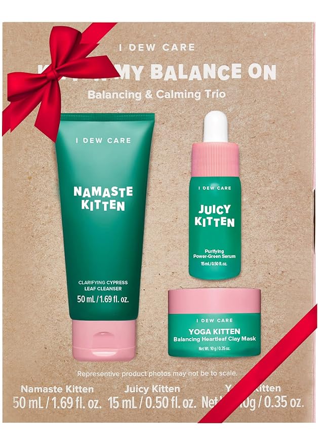 I DEW CARE Hydrogel Eye Patch - Starlit Kitten, 5 EA + Skincare Set - Kitten My Balance On Bundle
