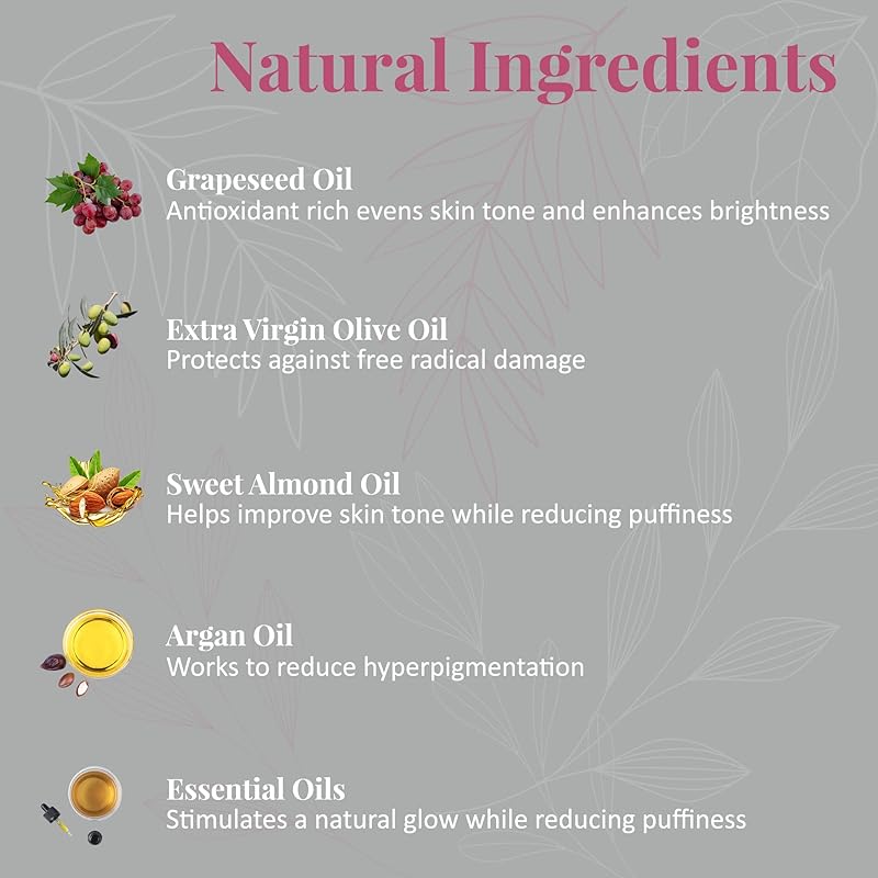 J&L Naturals | Face & Body Oil for Oily, Sensitive, Dry, Combination, Mature, & Dull Skin Types | With Jojoba Oil, Grapeseed Oil, Sunflower Oil, & More (1 Fl Oz (Pack of 1), Shine (normal, dull))