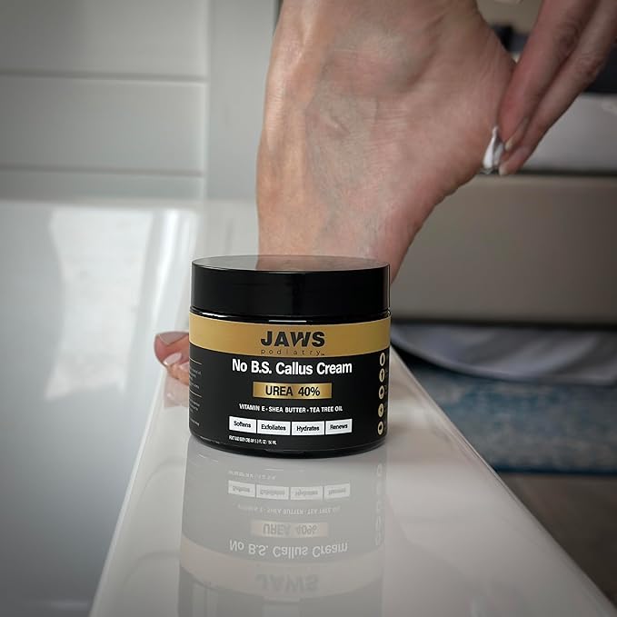 Urea Cream Callus Cream - Foot Cream for Dry Cracked Heels Feet Knees Elbows Hands - 40% Urea Callus Remover For Feet - Soften Exfoliates Hydrates and Renews Skin