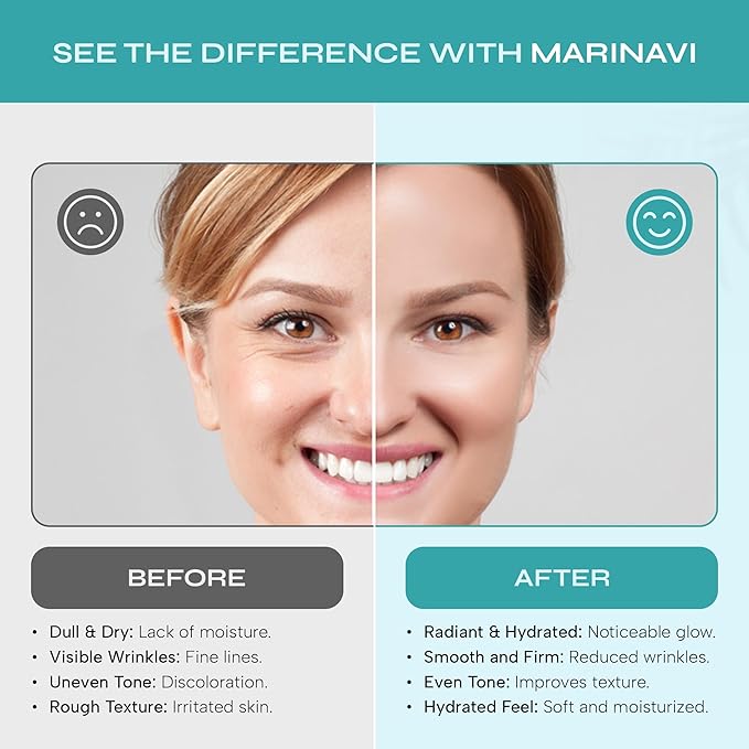 Marinavi - Sleeping Overnight Cream for Skin care - Anti-Aging Overnight Cream - Natural Skincare - Overnight Face Mask - Anti-Wrinkle Skincare - Hydrating, Soothing, & Healing