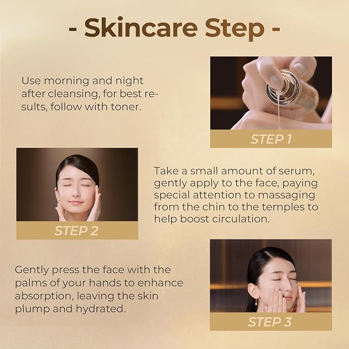 Gold Diamond Multi Anti-aging Essence (50ml/1.69oz) - Tri-Peptide Serum for Visible Correction of Anti Aging Signs & Wrinkle with Carnosine