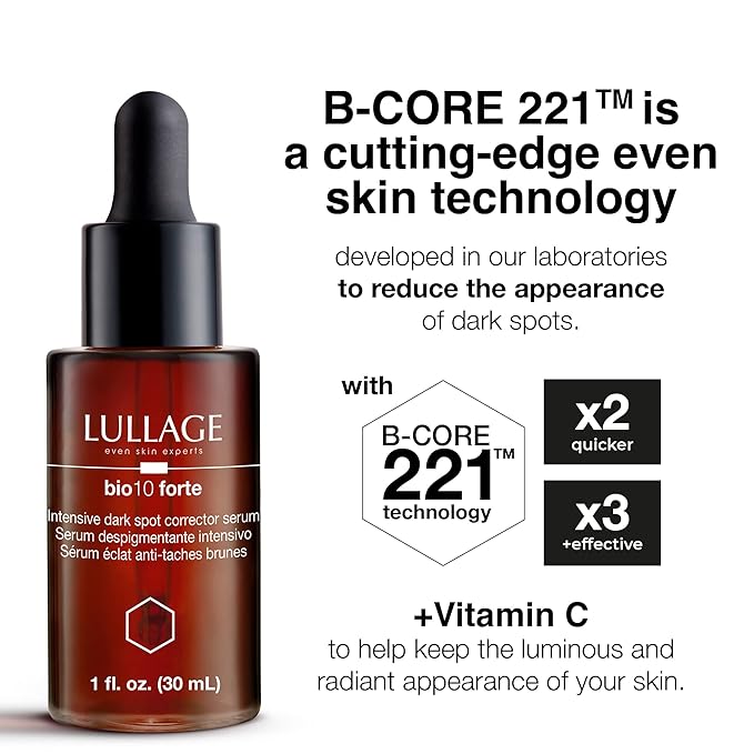 Lullage Dark Spot Corrector Serum and Eye Cream - Even Skin Tone, Reduces Dark Spots, Puffiness & Dark Circles, with Vitamin C & B-CORE 221™ Technology - Dermatologically Tested & Cruelty-Free