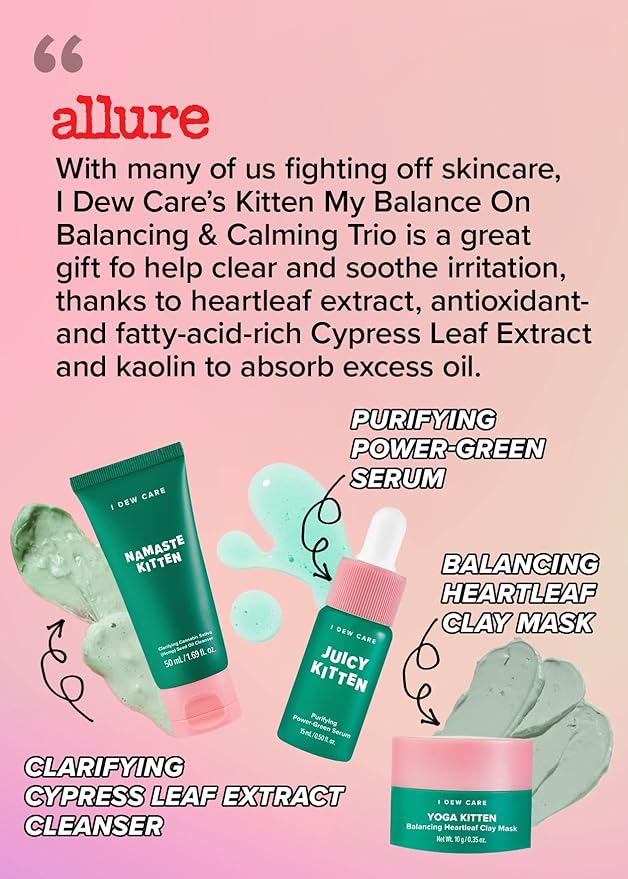 I DEW CARE Hydrogel Eye Patch - Starlit Kitten, 5 EA + Skincare Set - Kitten My Balance On Bundle