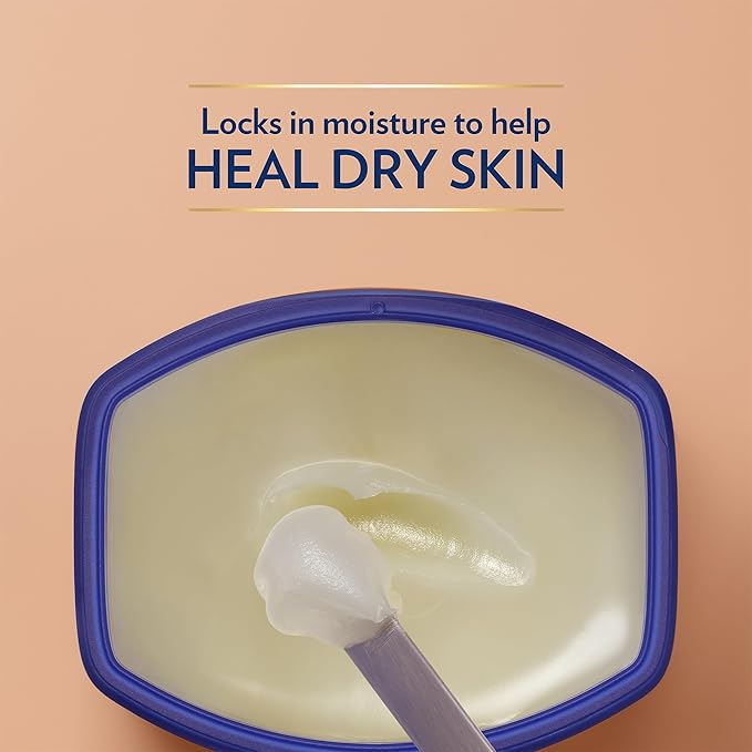 Vaseline Rich Conditioning Petroleum Jelly, Cocoa Butter, Travel Size 1.7 Oz/50 ML (Pack of 6)