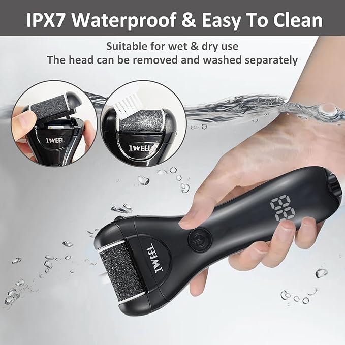 Electric Foot Callus Remover, Rechargeable Portable Electronic Foot File Pedicure Kit, Electric Callus Remover for Feet, Pedicure Tools, Foot Scrubber File, Professional Foot Care for Dead Skin