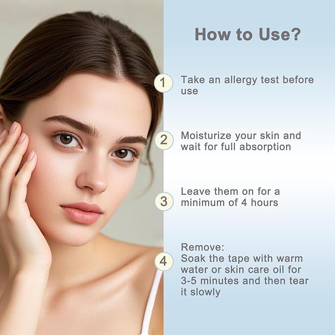 Forehead Wrinkle Patches, 15 PCS Face Tape for Wrinkles, Kinesiology Tape for Face, Facial Myofascial Lift Tape for Frown 11's Lines, Fine Lines Between Eyebrow Wrinkle Patches