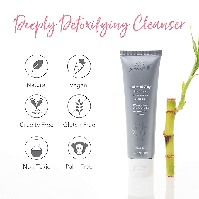 100% PURE Charcoal Clay Cleanser