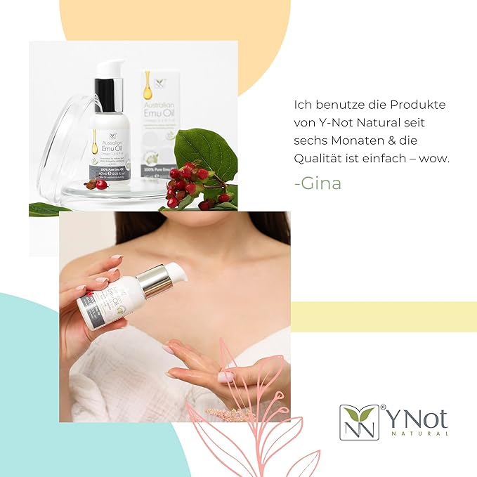 Emu Oil Skin Moisturizer - Scalp, Hair, Face, Body & Nail Moisturizer with Omega 3, 6, 9, Vitamins, & Minerals - Body & Face Serum for Fine Lines, Stretch Marks, Dry Lips & Cuticles - 60mL, Unscented