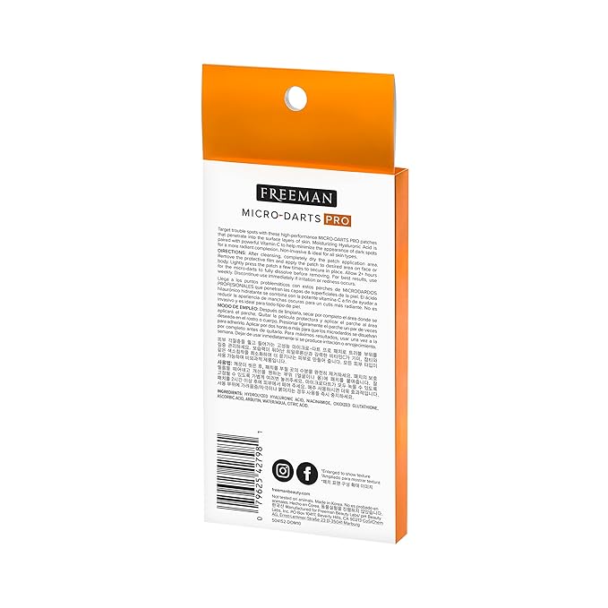 Freeman Micro-Darts Pro - Dark Spot Patches, Post Pimple Brightening Skincare Patch, Hydrating & Brightening, Vitamin C, Invisible & Non-Invasive Skin Treatment, Get Glowing Skin, 1 Count