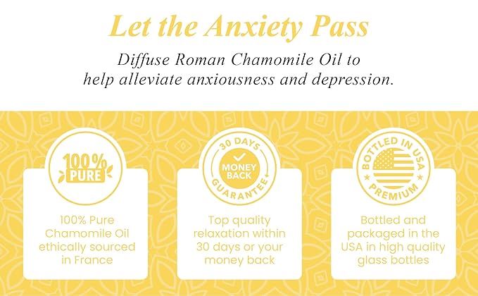 Handcraft Blends Chamomile Essential Oil - 0.33 Fl Oz - Pack of 2-100% Pure and Natural - Premium Grade Essential Oil for Diffuser and Aromatherapy