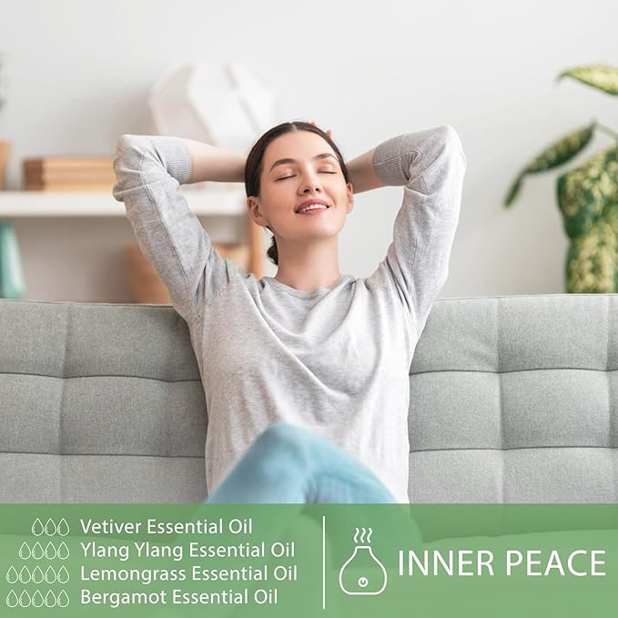 100ML Lemongrass Essential Oil, 3.38FL.OZ Essential Oils for Diffuser, Humidifier, Relax, Aromatherapy, Lemongrass Oil Scented Oils for Soap, Candle Making