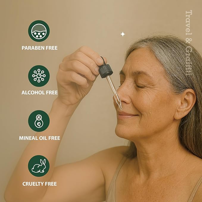 Haberlea Oil โ Natural Anti-Aging Moisturizer for Dry Skin, Fine Lines & Wrinkles, Lightweight Face Oil for Hair & Body โ All Skin Types โ Made in Taiwan โ 25ml / 0.85 fl oz