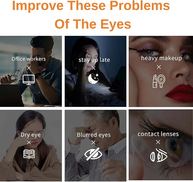 Portable Eye Steamer for Dry Eye - VividVerity Eye Steam Therapy Wand for Dry Eyes, Face Steamer and Skin Hydration for Home & Travel, Perfect GIF for Girls (2025 New Model)