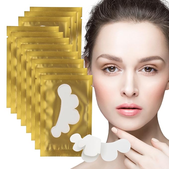 100 Pair Set Eye Gel Pads For Eyelash Extensions Lint Free Patches Beauty Tools (Gold)