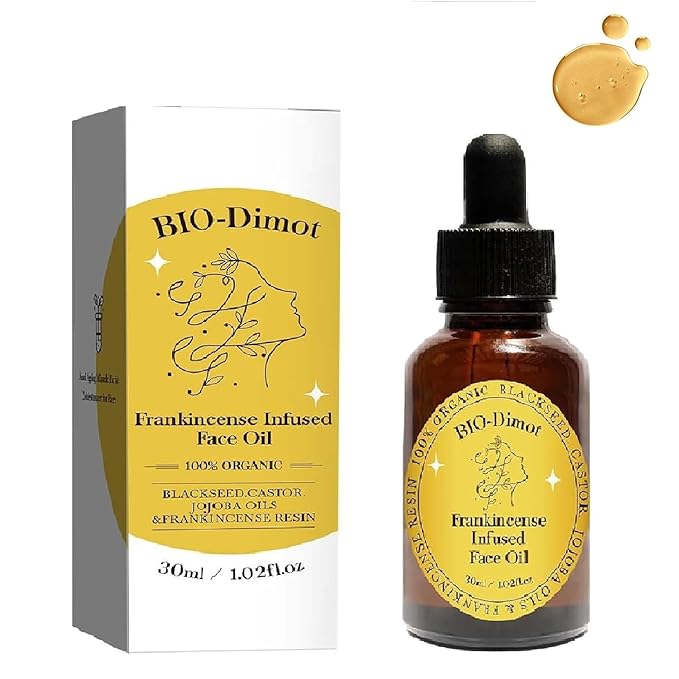 Frankincense Resin Oil For Face,Frankincense Resin Infused Organic Black Seed & Jojoba Oils,Natural skin Care moisturizing, Facial Anti-Aging Moisturizing skin Serum (1)