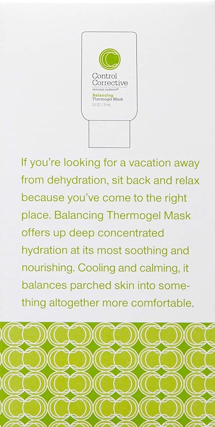 CONTROL CORRECTIVE Balancing Thermogel Mask, 2.5 Oz - A Hydrating Facial Treatment Mask To Restore Skin Ph, Calms Skin, May Be Left On Overnight For Added Hydrating, Deeply Hydrate, Anti-Inflammatory
